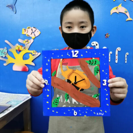 時計作りをした男の子