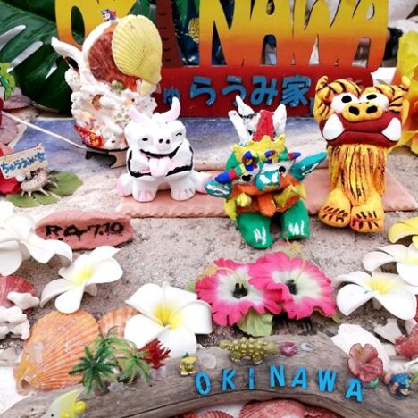 シーサー作り＆絵付けとサンゴランプ