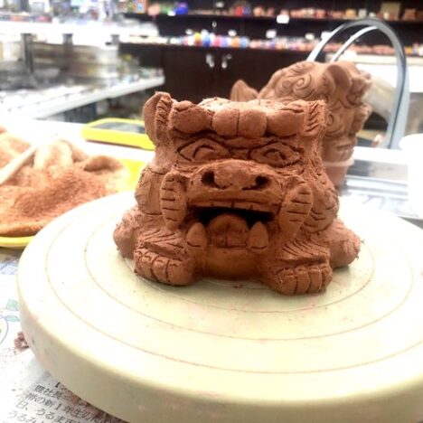 お客様が制作したシーサー